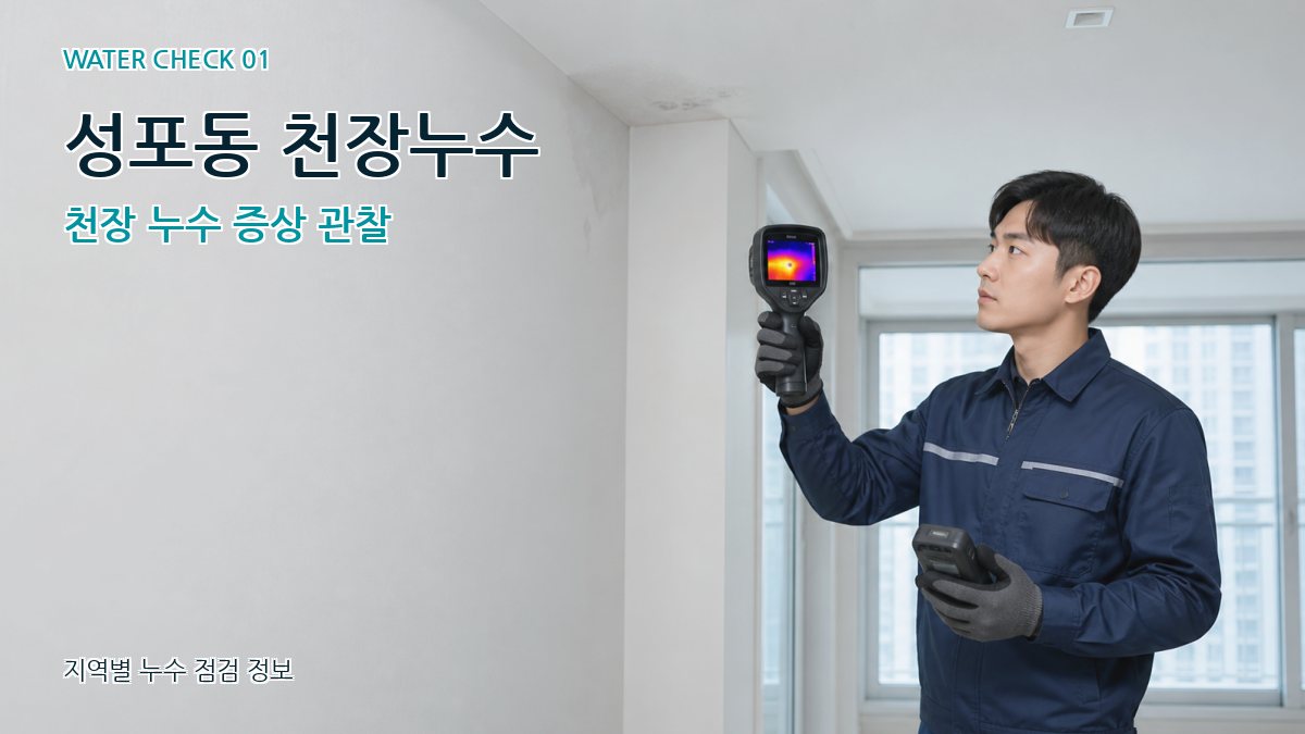 성포동 아파트누수 누수탐지 이미지