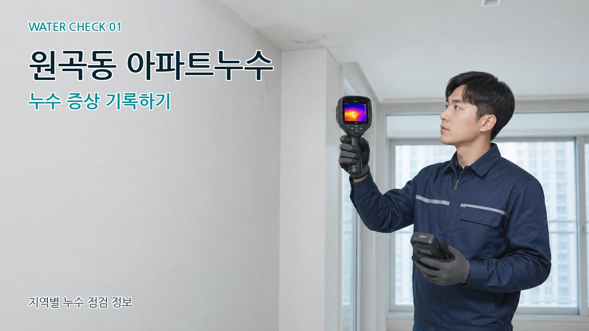 원곡동 아파트누수 누수탐지 이미지