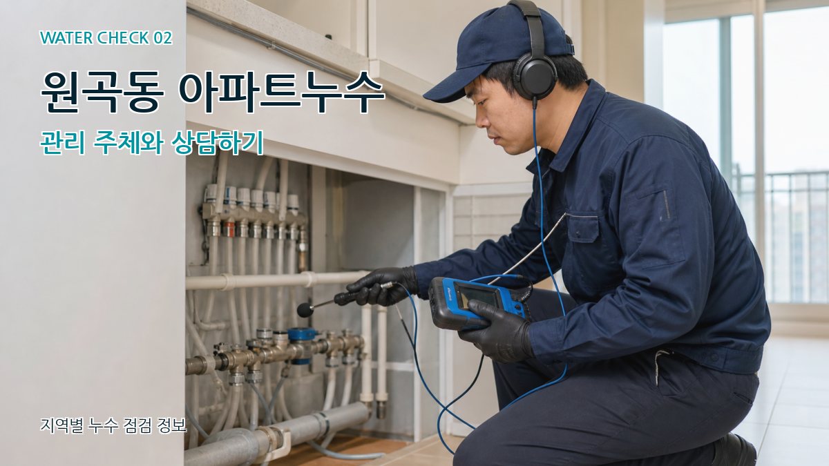 원곡동 화장실누수 누수탐지 이미지