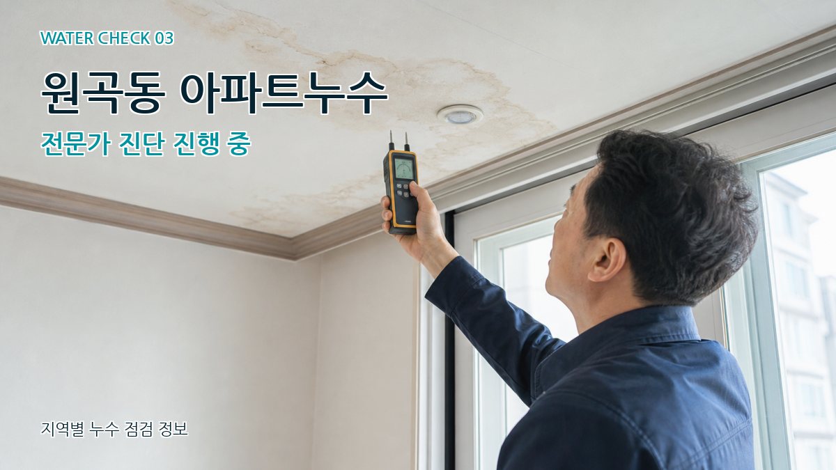 원곡동 천장누수 누수탐지 이미지