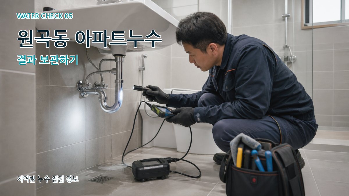 원곡동 누수공사 누수탐지 이미지