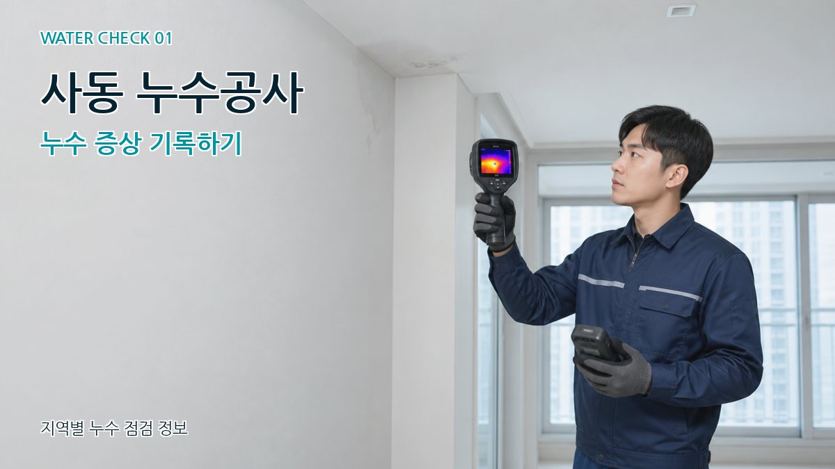 사동 아파트누수 누수탐지 이미지