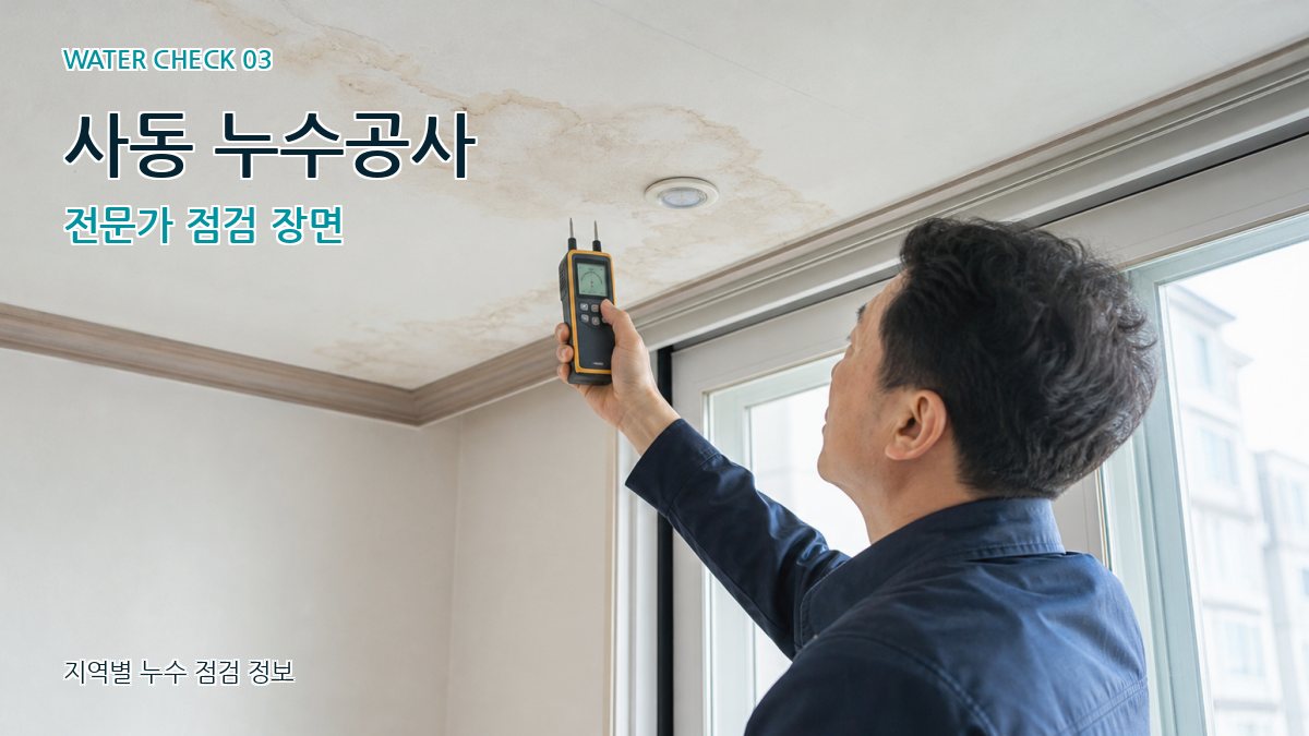 사동 천장누수 누수탐지 이미지