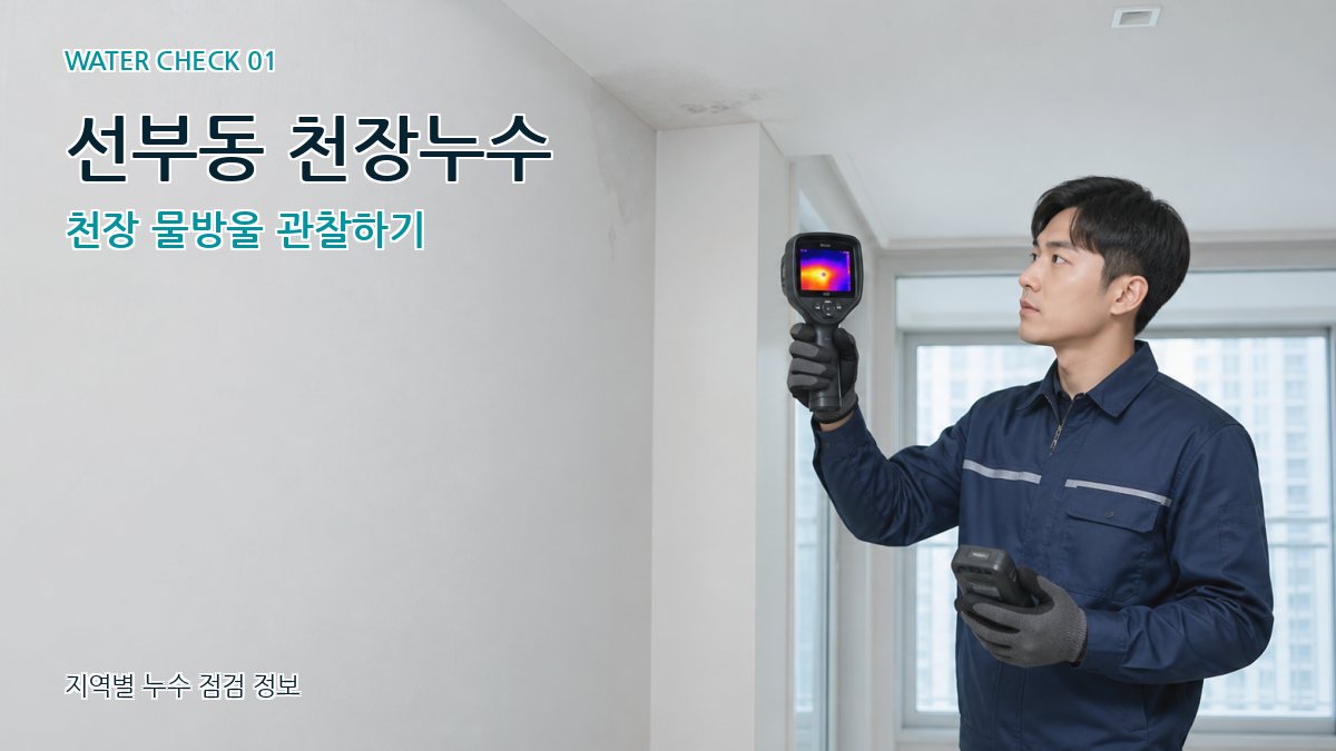 선부동 아파트누수 누수탐지 이미지