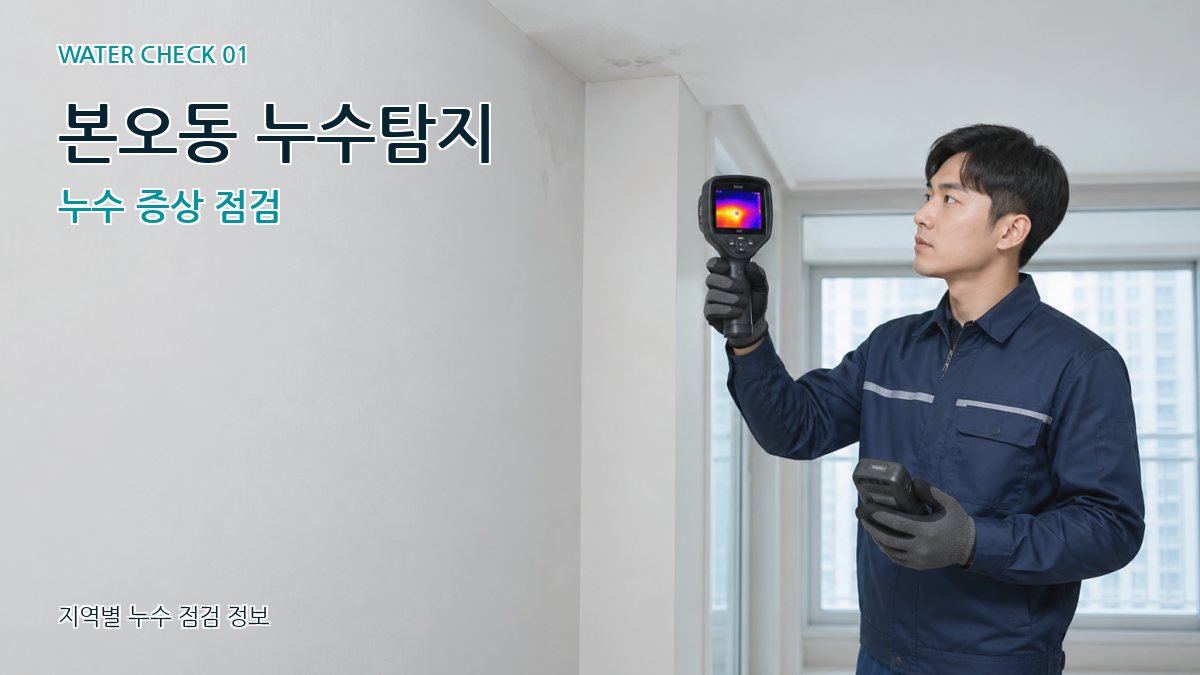 본오동 아파트누수 누수탐지 이미지