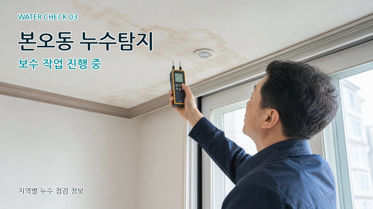 본오동 천장누수 누수탐지 이미지