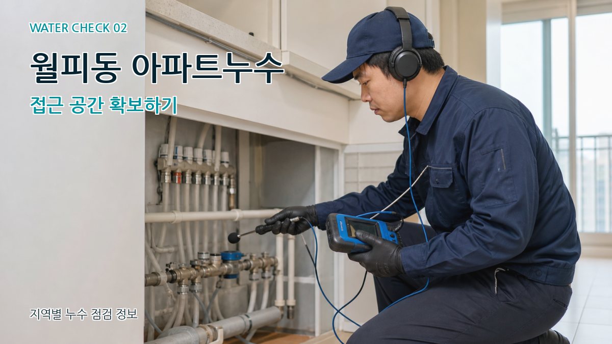 월피동 화장실누수 누수탐지 이미지