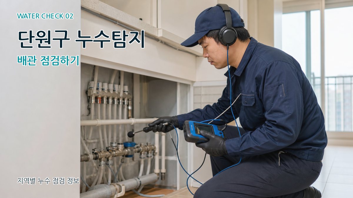 단원구 화장실누수 누수탐지 이미지