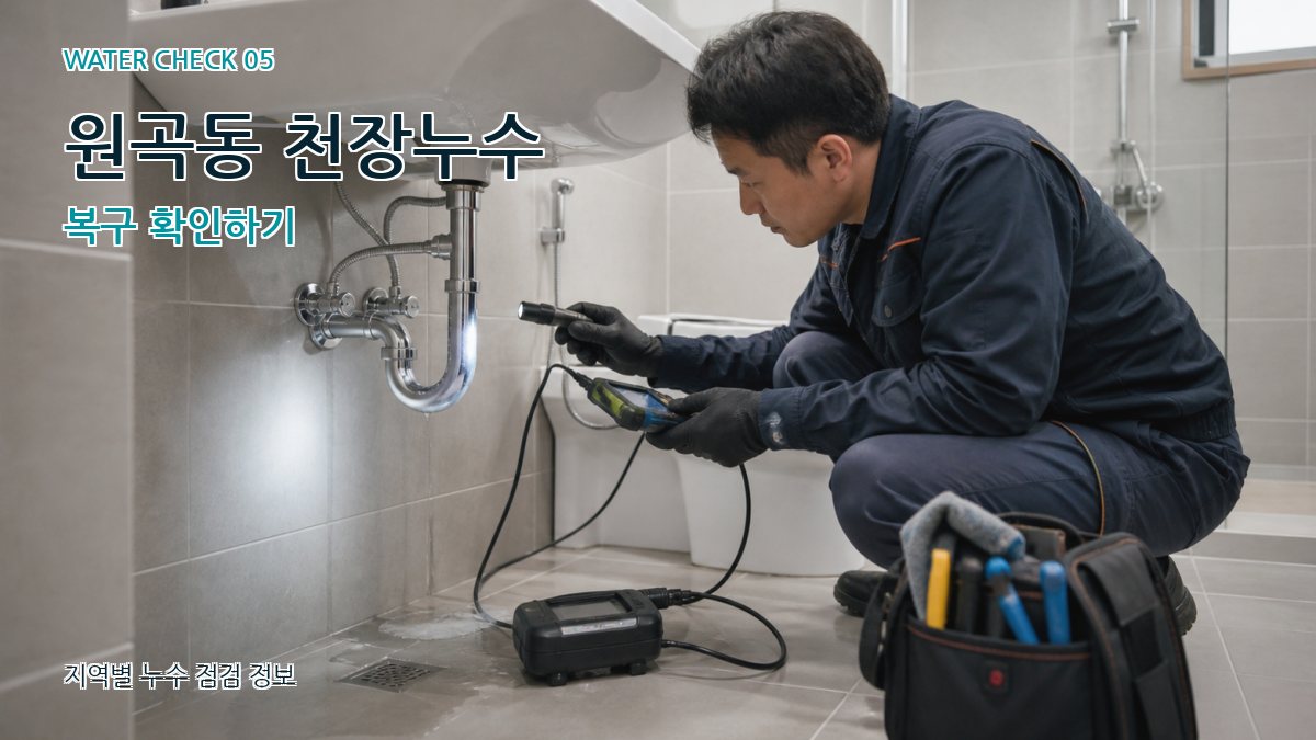 원곡동 누수공사 누수탐지 이미지