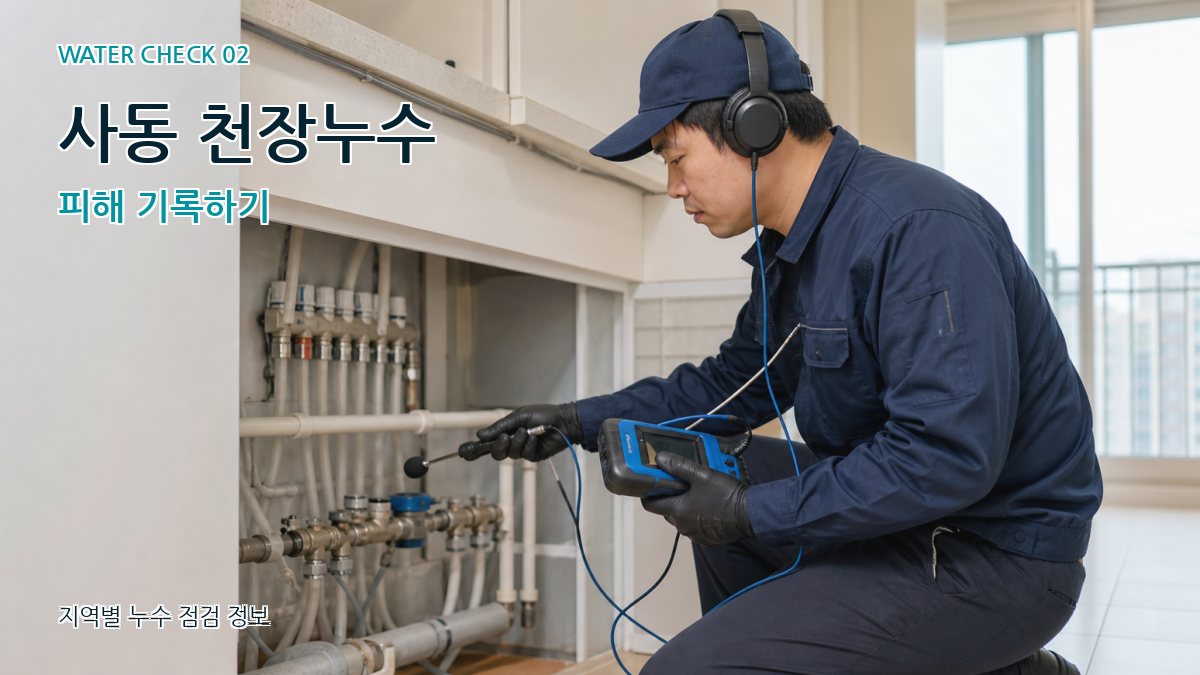 사동 화장실누수 누수탐지 이미지