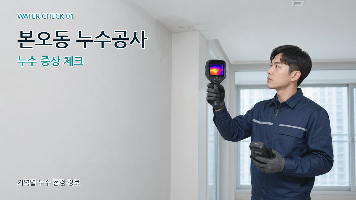 본오동 아파트누수 누수탐지 이미지
