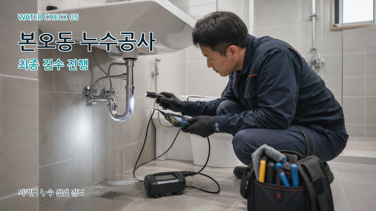본오동 누수공사 누수탐지 이미지