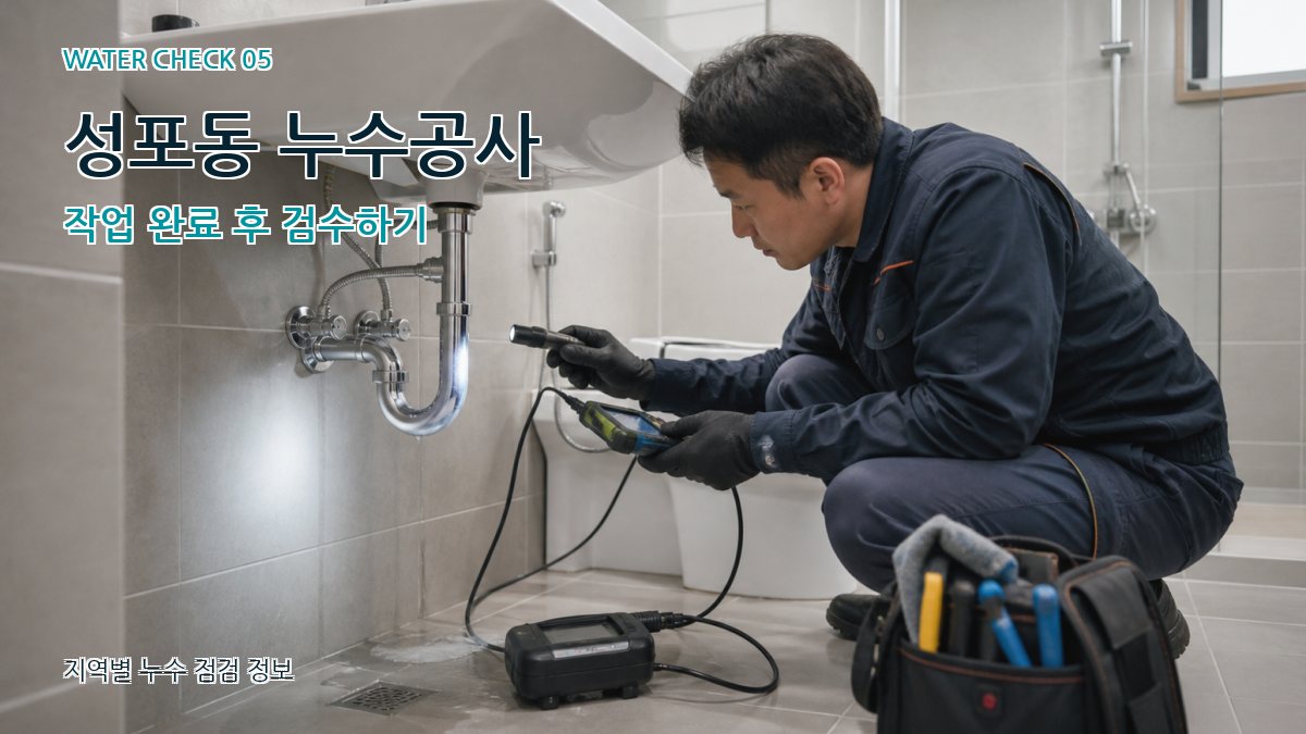 성포동 누수공사 누수탐지 이미지