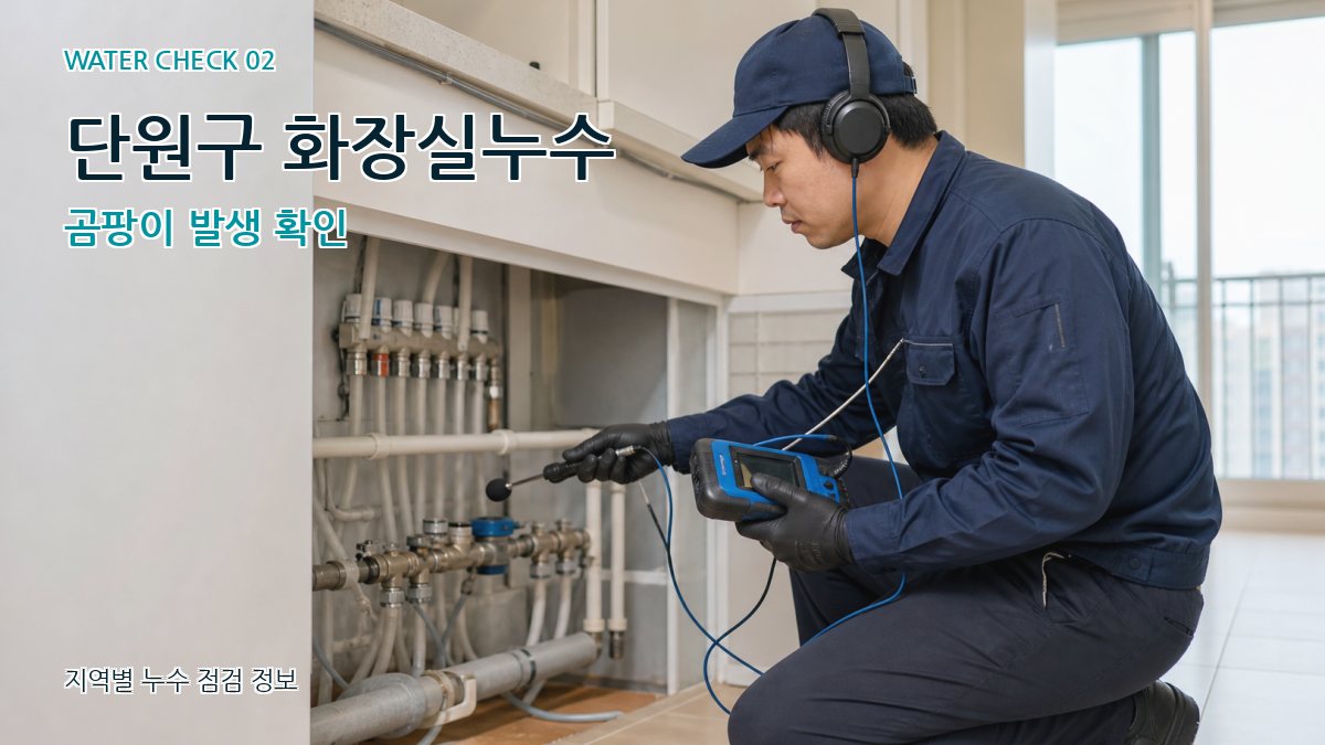 단원구 화장실누수 누수탐지 이미지