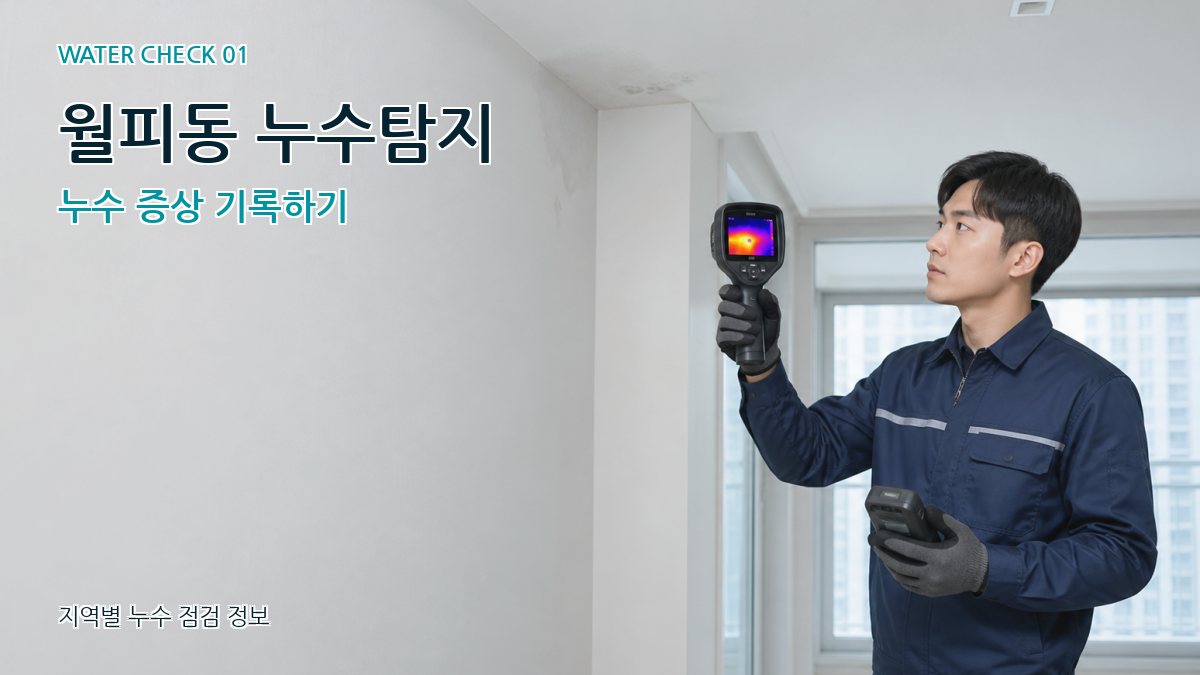 월피동 아파트누수 누수탐지 이미지