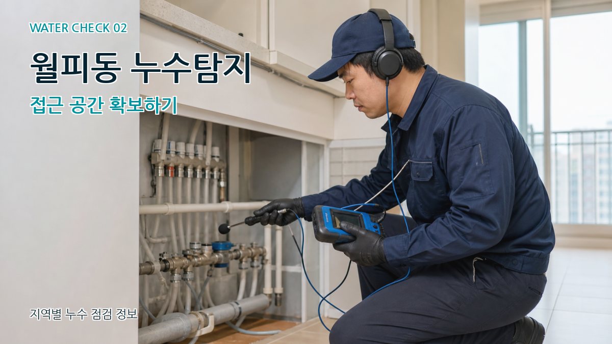 월피동 화장실누수 누수탐지 이미지