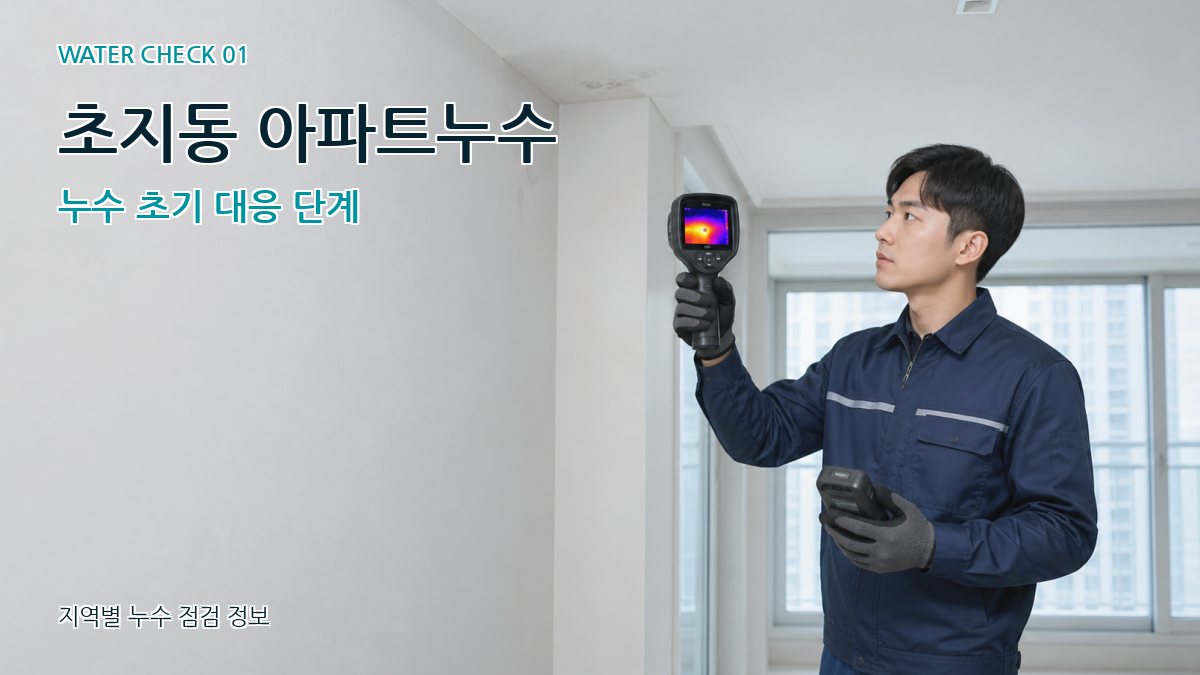 초지동 아파트누수 누수탐지 이미지