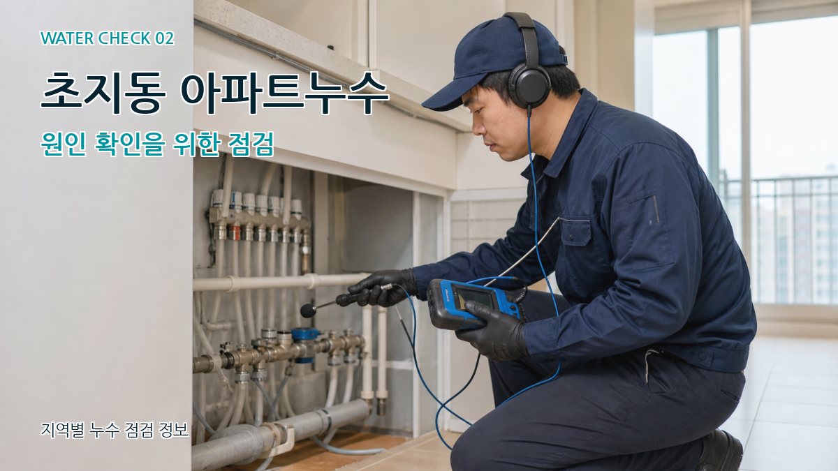 초지동 화장실누수 누수탐지 이미지