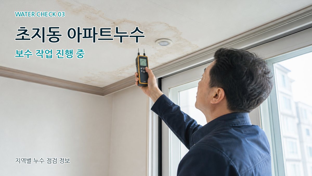 초지동 천장누수 누수탐지 이미지