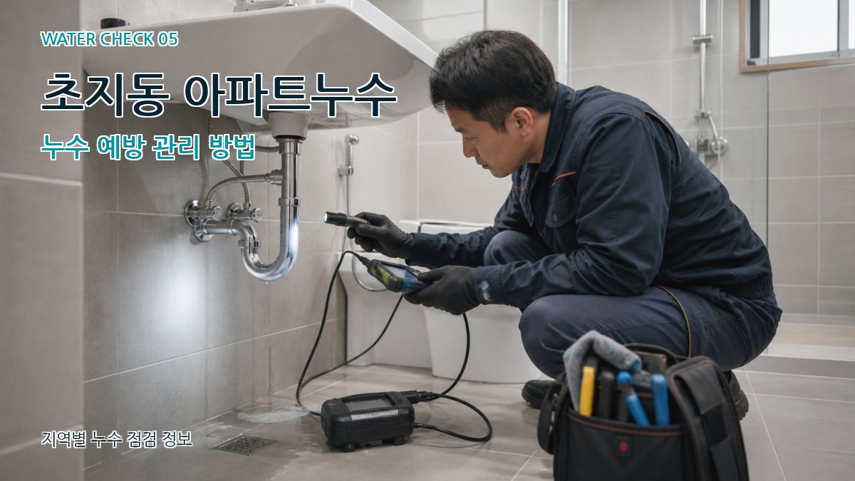 초지동 누수공사 누수탐지 이미지