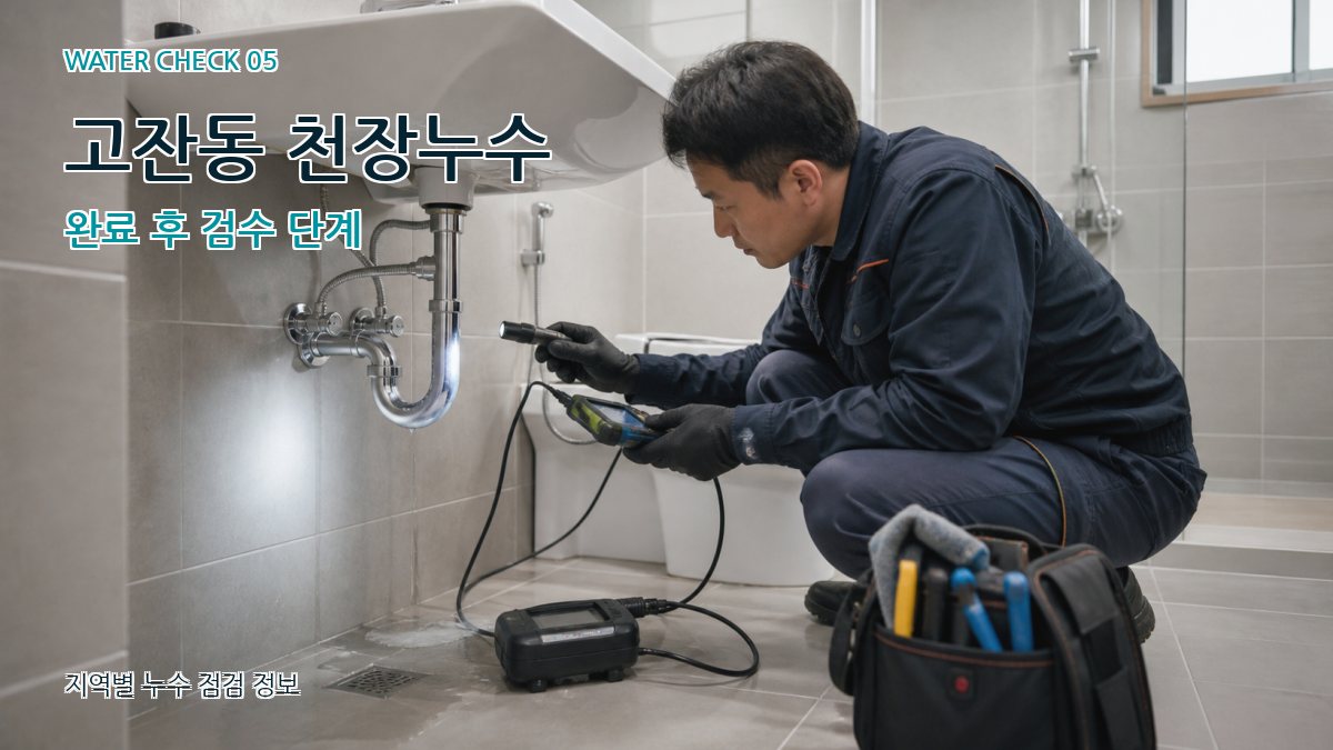 고잔동 누수공사 누수탐지 이미지