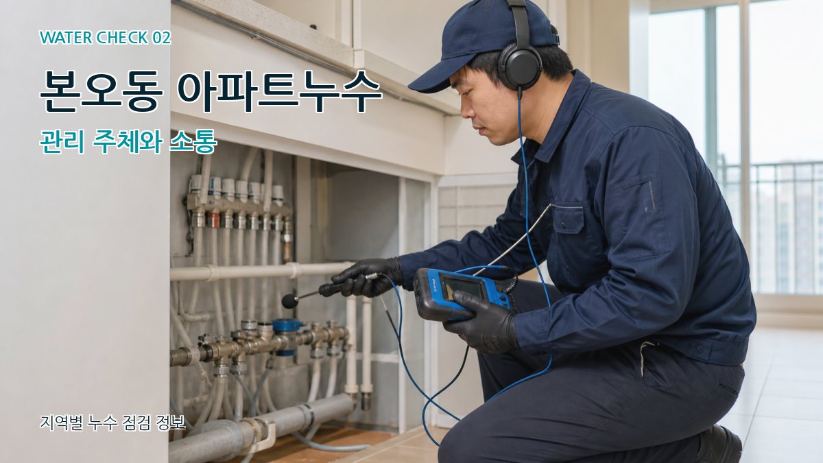 본오동 화장실누수 누수탐지 이미지