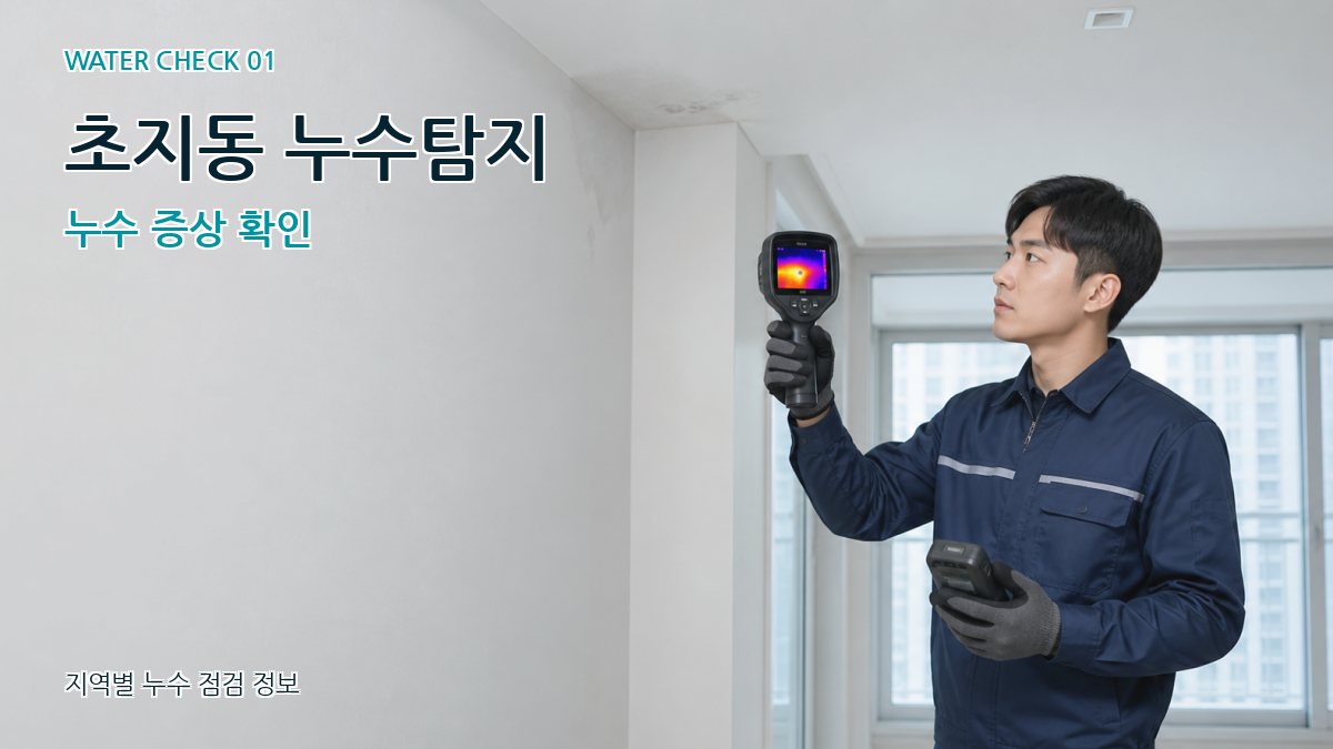 초지동 아파트누수 누수탐지 이미지
