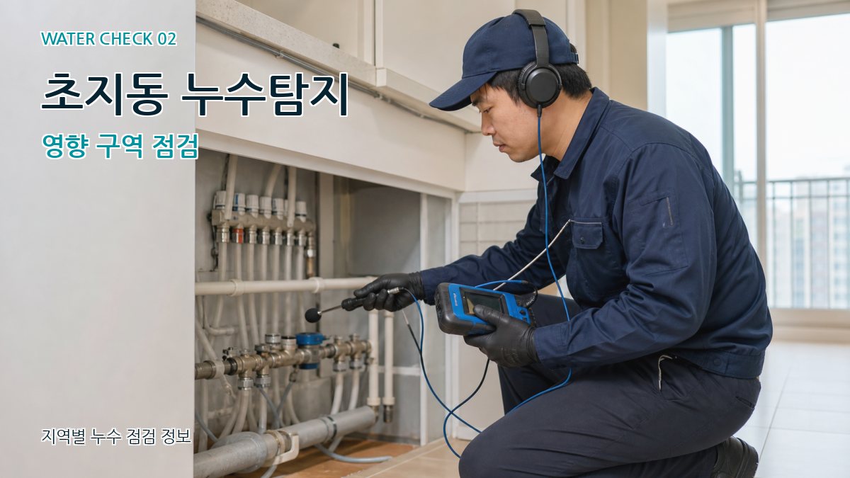 초지동 화장실누수 누수탐지 이미지