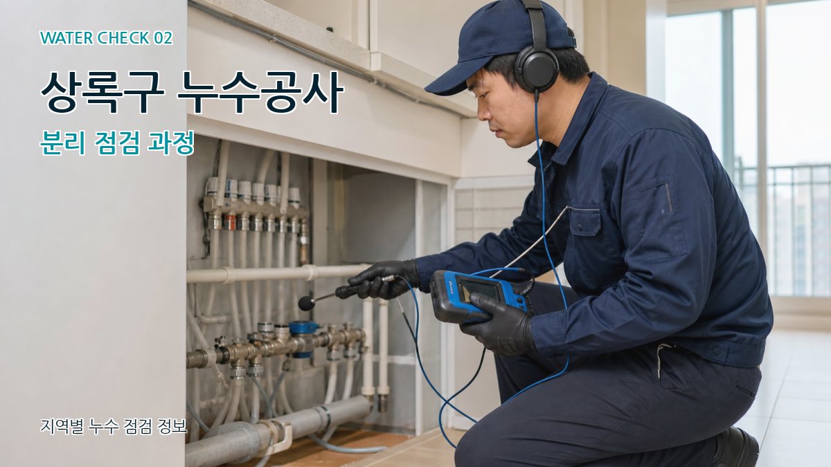 상록구 화장실누수 누수탐지 이미지