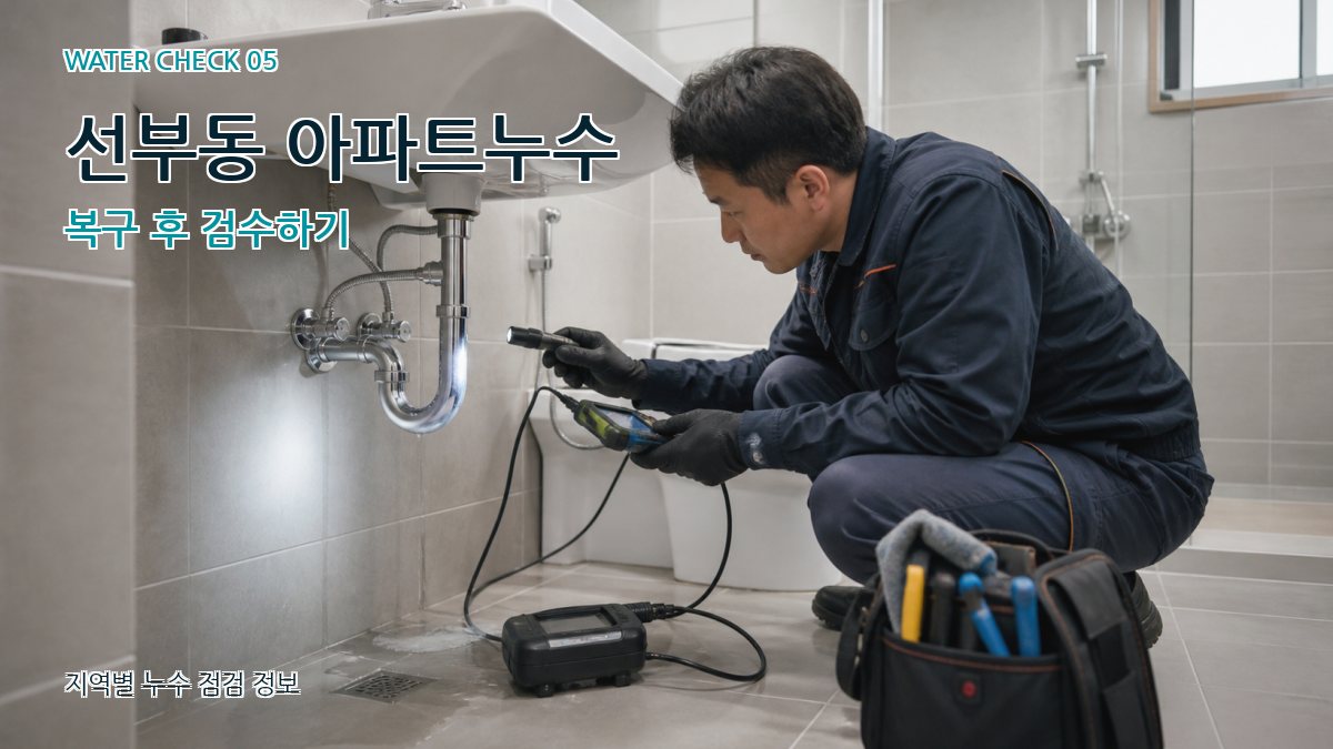 선부동 누수공사 누수탐지 이미지