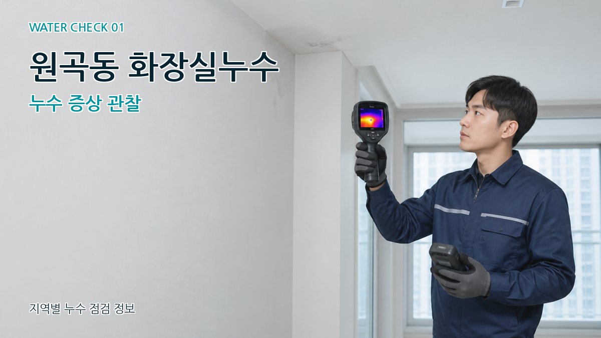 원곡동 아파트누수 누수탐지 이미지