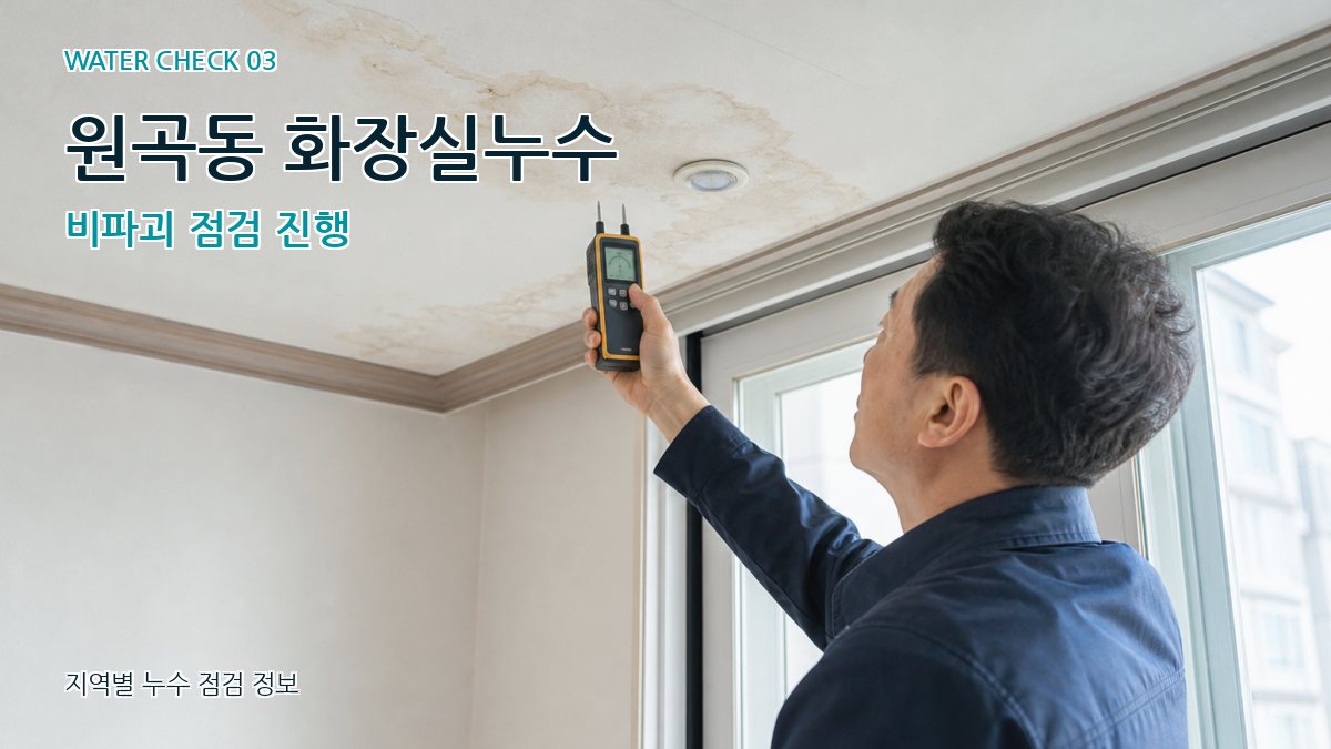 원곡동 천장누수 누수탐지 이미지