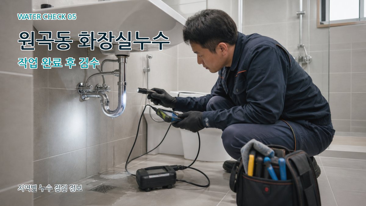 원곡동 누수공사 누수탐지 이미지