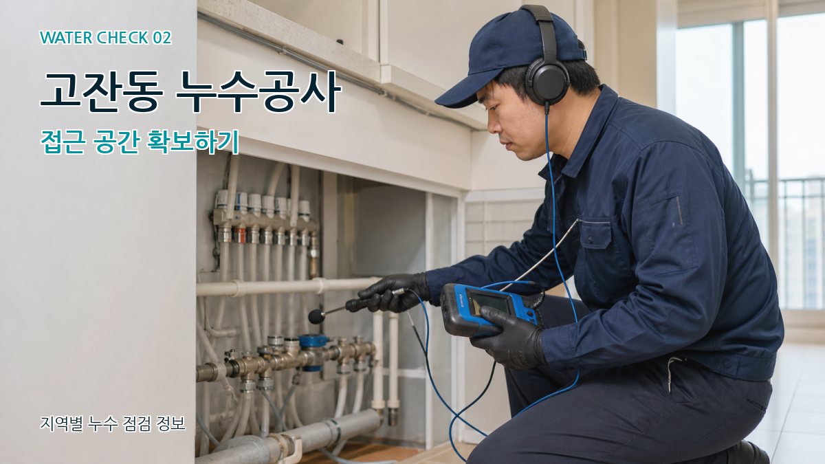 고잔동 화장실누수 누수탐지 이미지