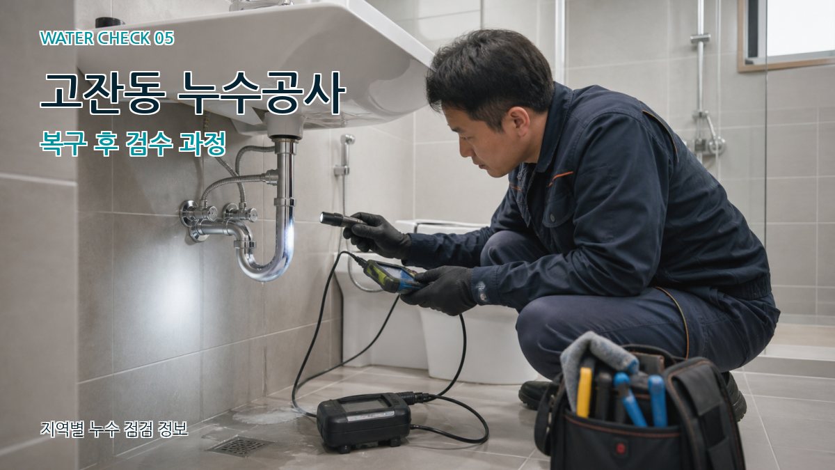 고잔동 누수공사 누수탐지 이미지