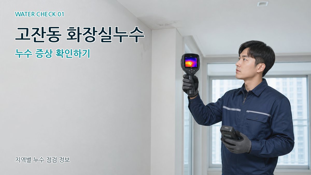 고잔동 아파트누수 누수탐지 이미지