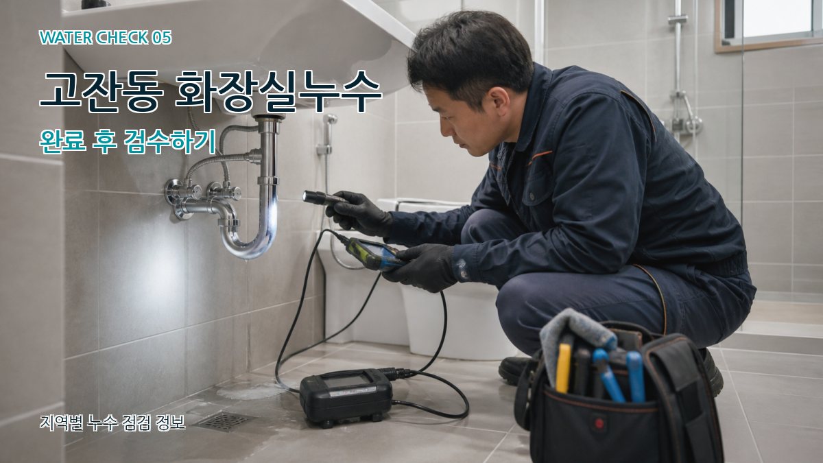 고잔동 누수공사 누수탐지 이미지