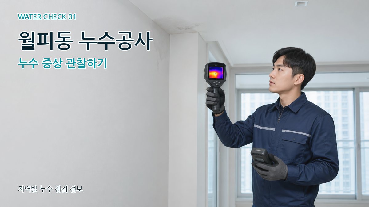 월피동 아파트누수 누수탐지 이미지