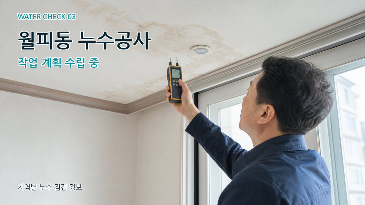 월피동 천장누수 누수탐지 이미지