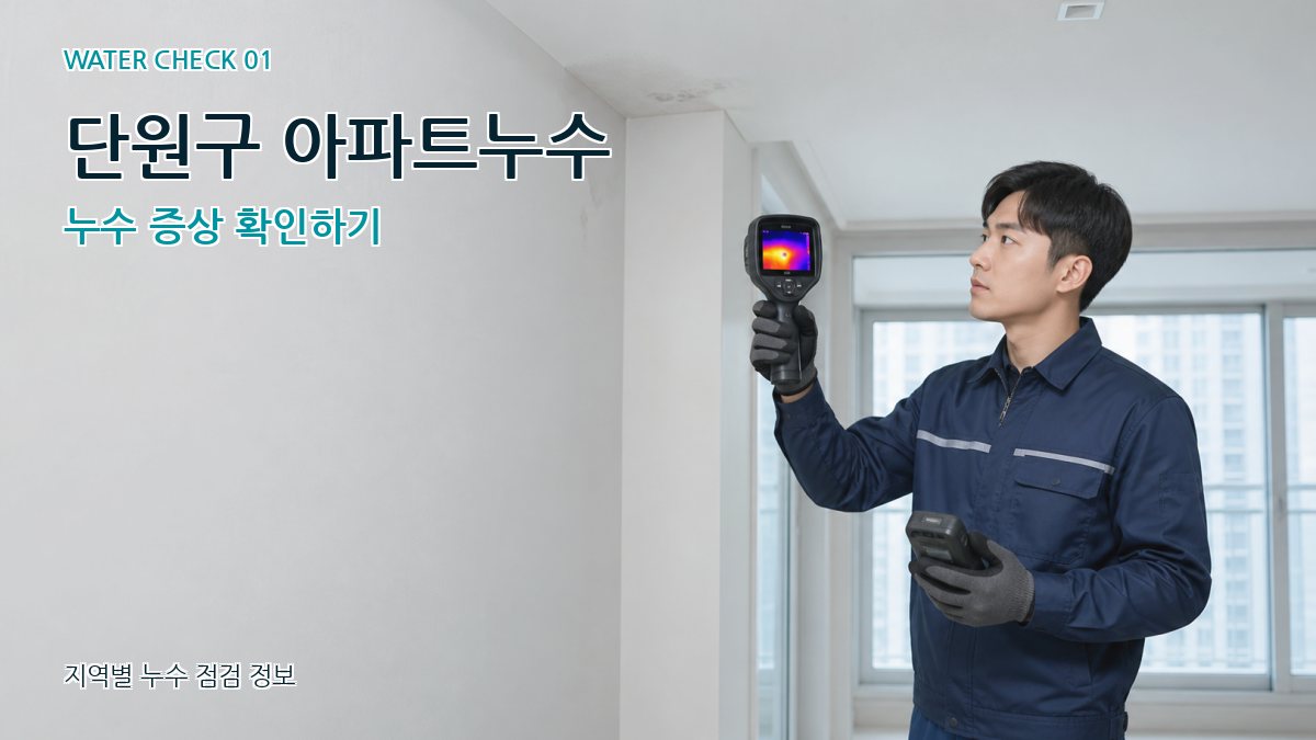 단원구 아파트누수 누수탐지 이미지