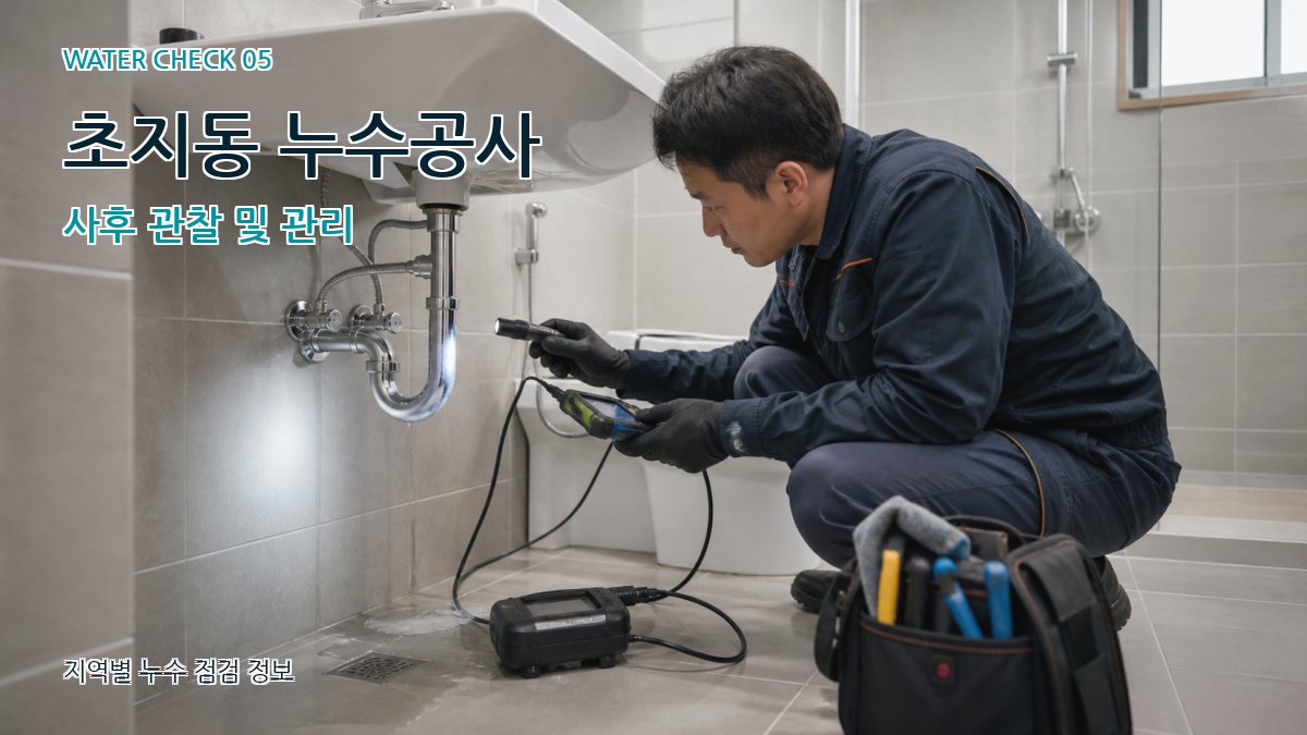 초지동 누수공사 누수탐지 이미지