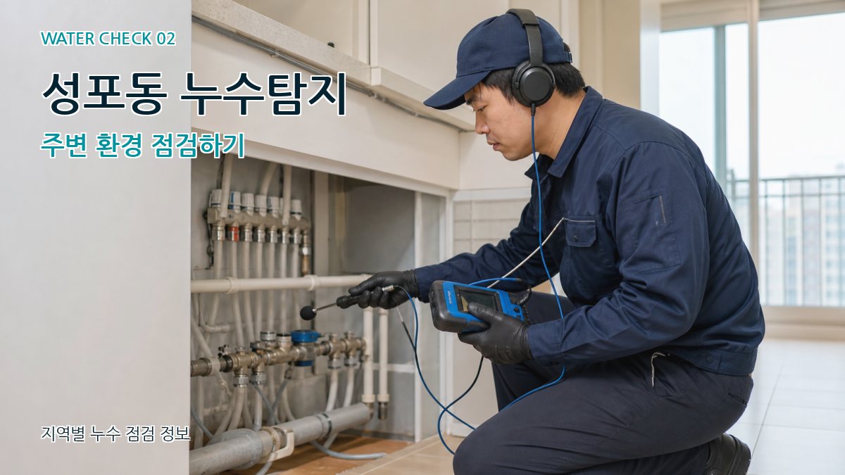 성포동 화장실누수 누수탐지 이미지