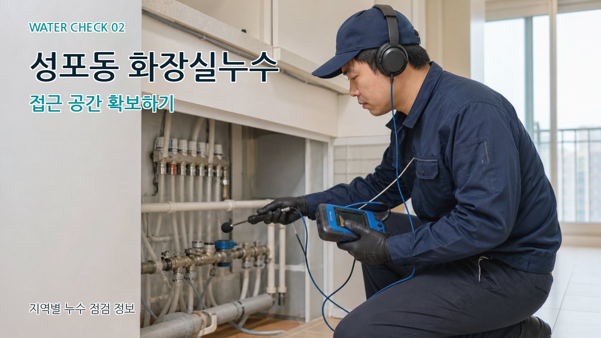 성포동 화장실누수 누수탐지 이미지