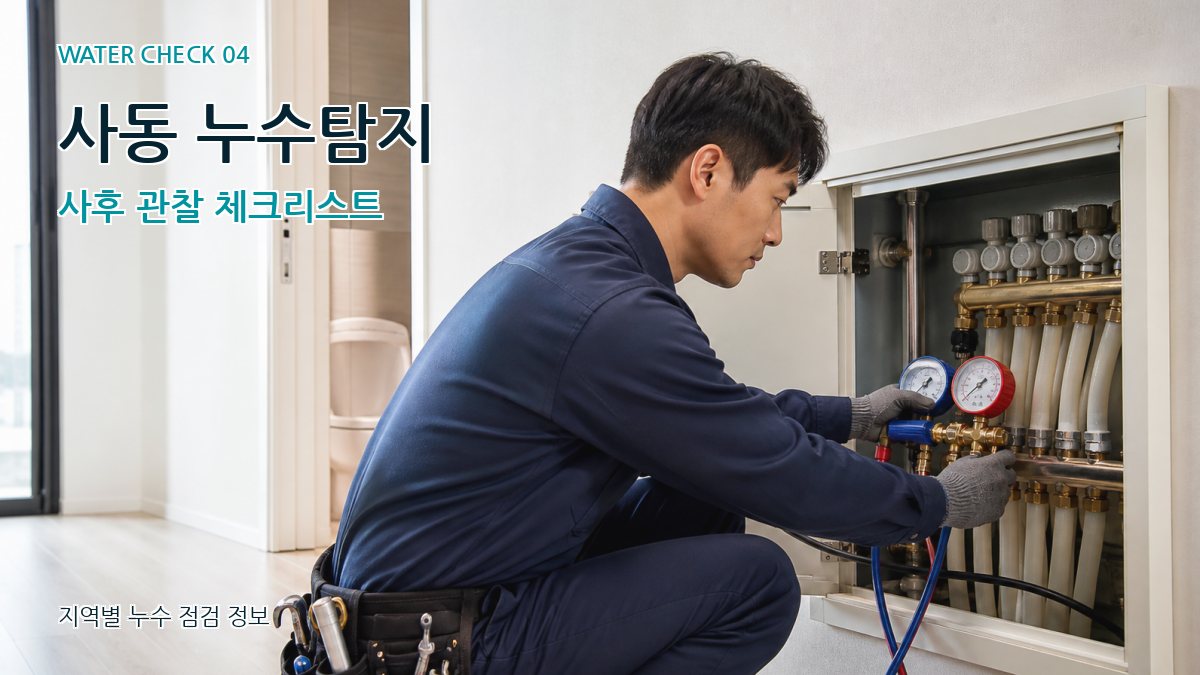 사동 누수탐지 누수탐지 이미지