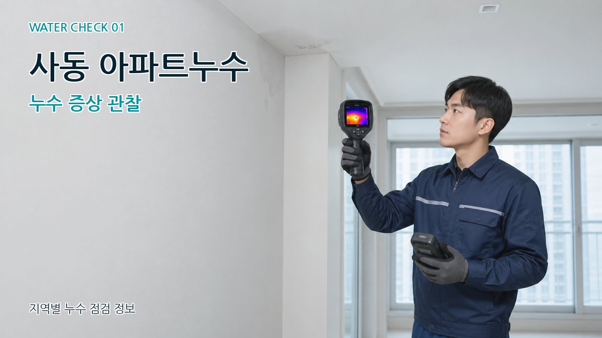 사동 아파트누수 누수탐지 이미지