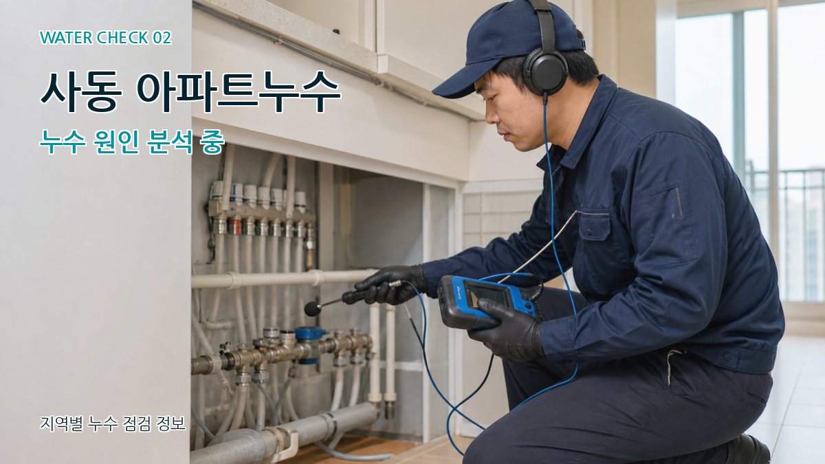 사동 화장실누수 누수탐지 이미지
