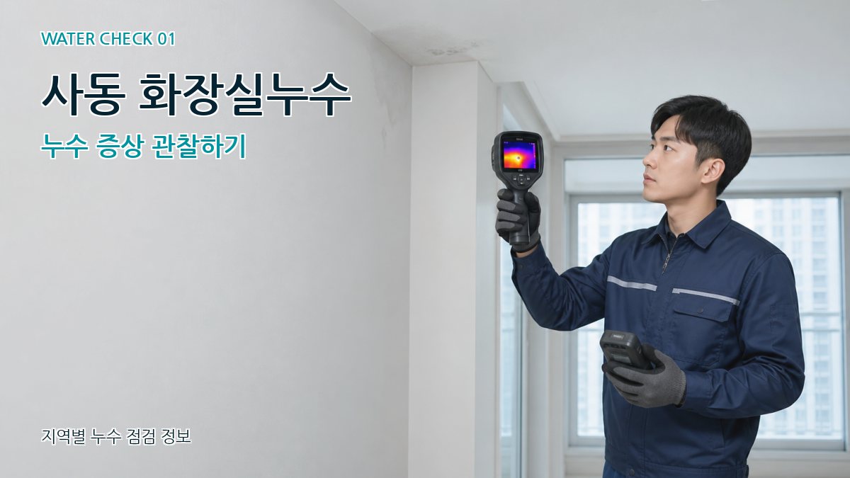 사동 아파트누수 누수탐지 이미지