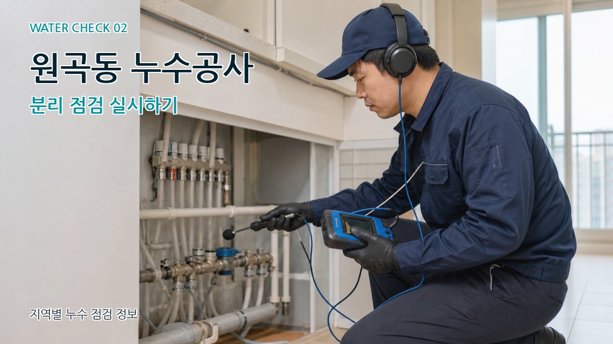 원곡동 화장실누수 누수탐지 이미지