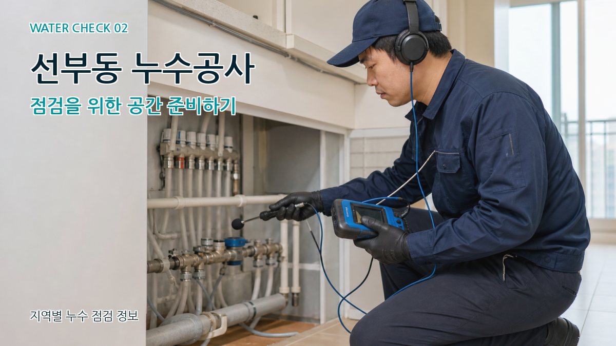 선부동 화장실누수 누수탐지 이미지