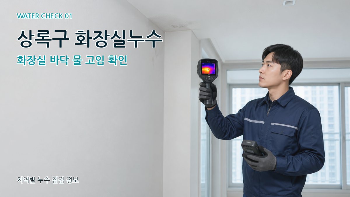 상록구 아파트누수 누수탐지 이미지